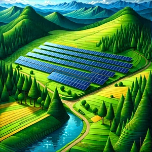 Innovative Renewable Energy (design:1.3) With Painting Large