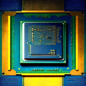 Close-up of microprocessor