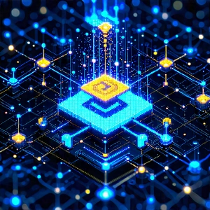 Blockchain Network Visualization With Image, There