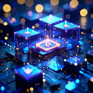 Blockchain Network Visualization With Image, There