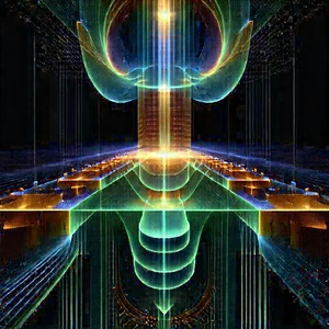 Quantum computer with data streams