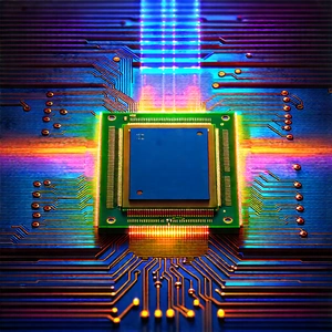 Microchip with holographic projection