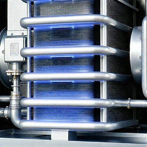 Close-up of cooling system