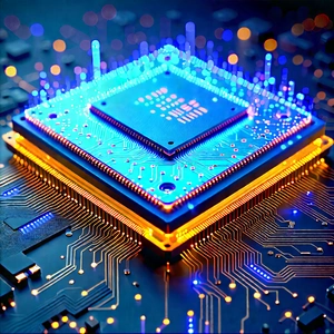 Microchip with holographic projection