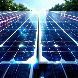 Solar Panel With Holographic Projection With Large Solar
