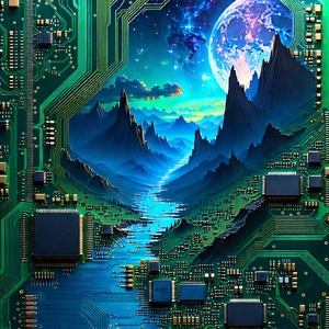 Close-up of memory module
