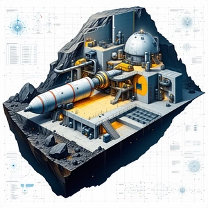 A Large, Futuristic Space Station Is Depicted In A Detailed Illustration