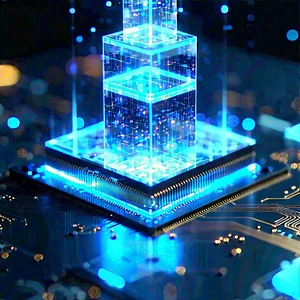 Quantum computer with holographic projection