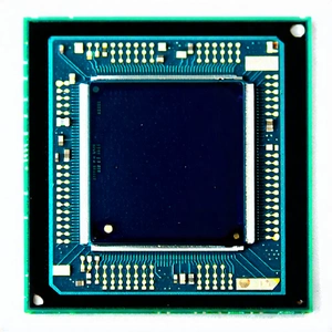 Tech Product Photography: Close-up of microprocessor