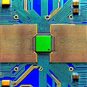 Close-up of electronic circuit