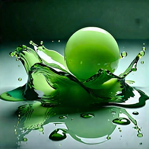 Abstract 3D Render: Liquid shapes