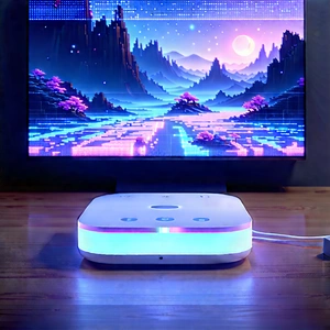 Smart Home Device With Holographic Display With Flat Screen