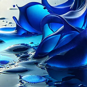 Abstract Cyberpunk Style: Liquid design