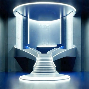 Futuristic Innovation Hub With Large, Modern
