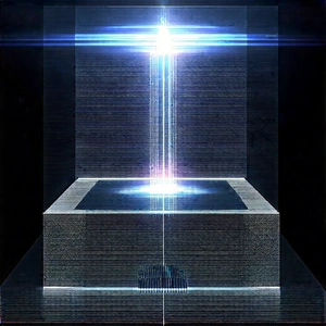 Quantum computer with laser scanning