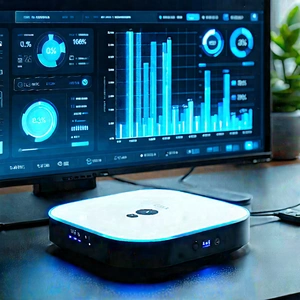 Smart home device with data visualization