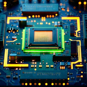 Close-up of microprocessor