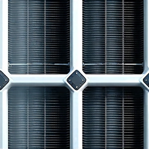 Tech Professional Photography: Close-up Of Cooling System With Large White