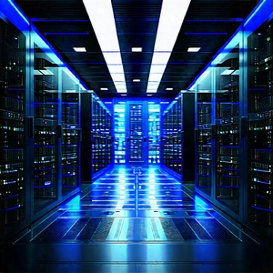Futuristic Server Room With Image, There