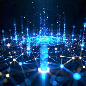 Blockchain Network Visualization With Image, There
