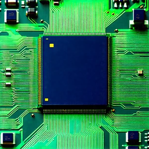 Close-up of microprocessor