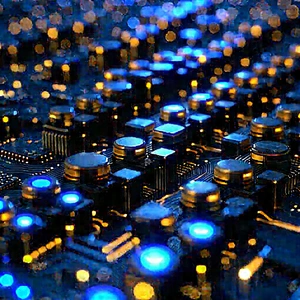 Close-up Of Sensor Array With Close-up Computer