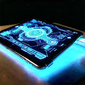 Tablet With Holographic Display With Tablet Computer