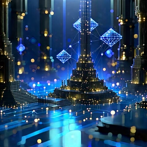 Blockchain Network Visualization With Image, There