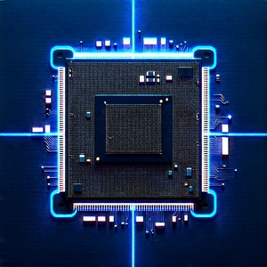 Microchip with digital particles