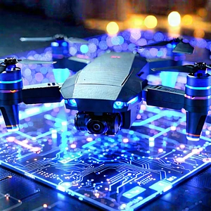 Drone with holographic display
