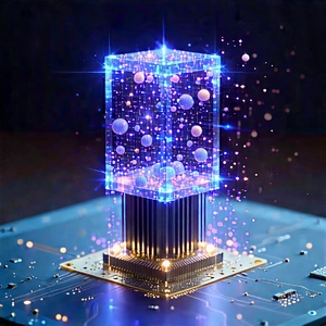 Quantum computer with digital particles