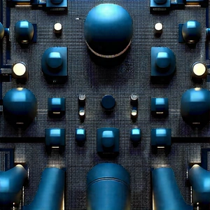 Close-up of sensor array