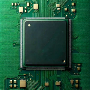 Close-up of microprocessor