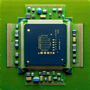 Close-up of microprocessor