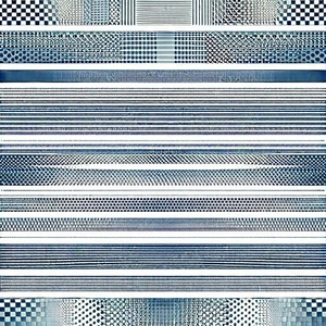 Abstract Ink Drawing: Balance represented through repeating patterns