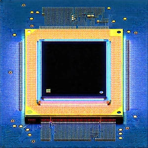 Close-up of microprocessor