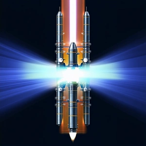 A Futuristic Spacecraft With A Long