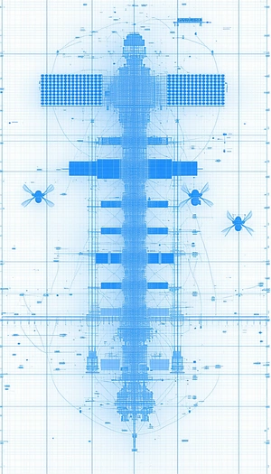 In The Image, There Are Three Blue And White Airplanes