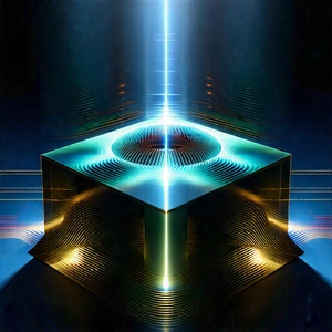 Quantum Computer With Holographic Projection With Large, Three-dimensional