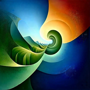 Innovative Renewable Energy Design With Painting Spiral,