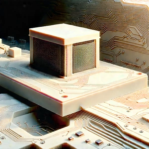 Close-up of microprocessor
