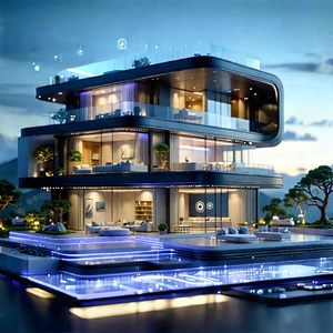 Smart home device with user interface
