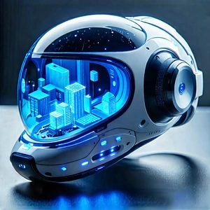 Innovative Wearable Device Design With Futuristic Helmet