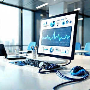 Healthcare technology in tech office