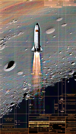 A Space Shuttle Is Shown In The Image, Flying Through The Air And Leaving A Trail Of Smoke Behind It