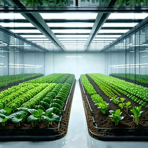 Agricultural technology in (modern:1.38) laboratory