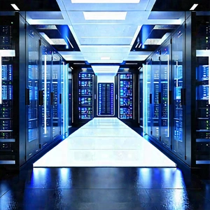 Futuristic server room