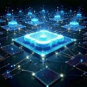 Blockchain Network Visualization With Image, There