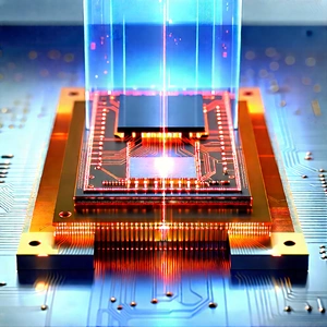 Microchip with laser scanning