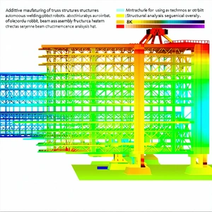 A Large, Colorful Structure Is Shown In A 3d Model